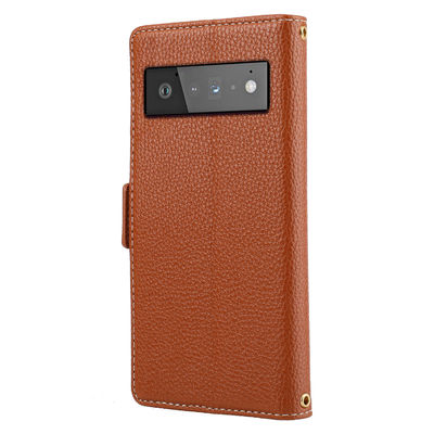 Tpu googla le casse del telefono del pixel copre Flip Stand Leather Scratchproof
