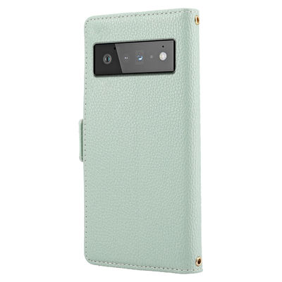Tpu googla le casse del telefono del pixel copre Flip Stand Leather Scratchproof