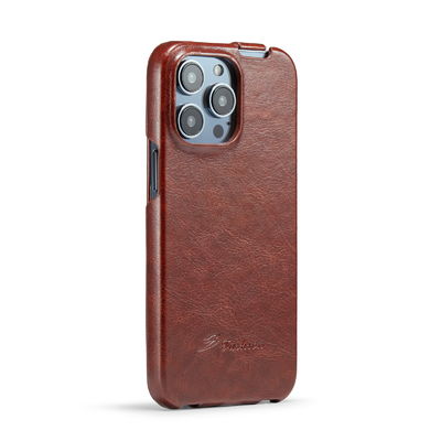 Caso magnetico di cuoio genuino di lusso squisito dell'OEM Iphone 14 delle casse del telefono