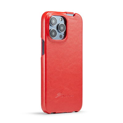 Caso magnetico di cuoio genuino di lusso squisito dell'OEM Iphone 14 delle casse del telefono