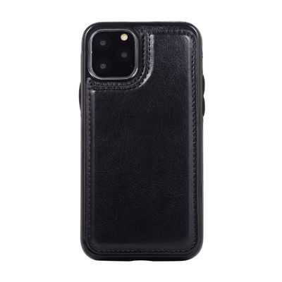 Copertura inoffensiva dell'iPhone 11 dell'unità di elaborazione del telefono cellulare della cassa di cuoio antiurto del portafoglio