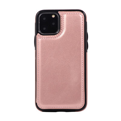 Copertura inoffensiva dell'iPhone 11 dell'unità di elaborazione del telefono cellulare della cassa di cuoio antiurto del portafoglio