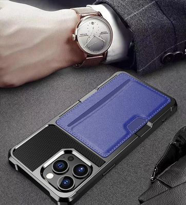 Titolare della carta magnetico squisito per il cuoio contro lo sporco 13 di Iphone 12
