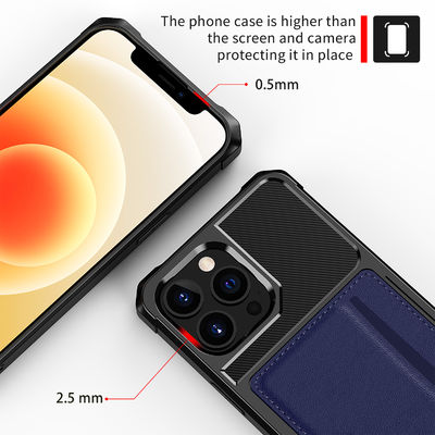 Titolare della carta magnetico squisito per il cuoio contro lo sporco 13 di Iphone 12