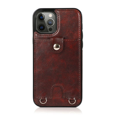Cassa di lusso contro lo sporco leggera su misura del portafoglio di Iphone delle casse di cuoio del telefono