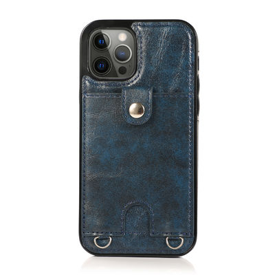 Cassa di lusso contro lo sporco leggera su misura del portafoglio di Iphone delle casse di cuoio del telefono