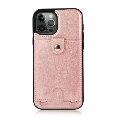 Cassa di lusso contro lo sporco leggera su misura del portafoglio di Iphone delle casse di cuoio del telefono