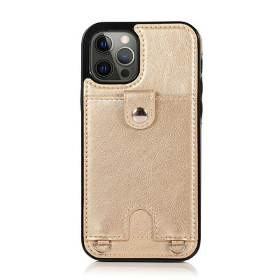 Cassa di lusso contro lo sporco leggera su misura del portafoglio di Iphone delle casse di cuoio del telefono