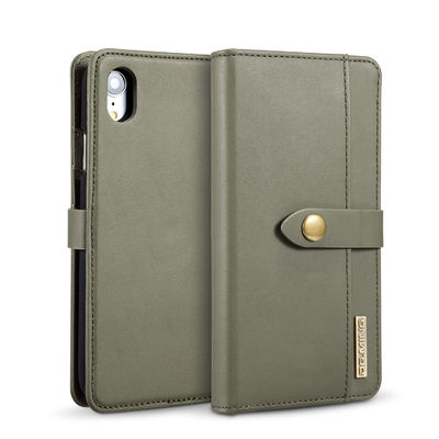 Stile moderno inoffensivo di cuoio genuino di lusso della cassa del portafoglio del ODM Iphone