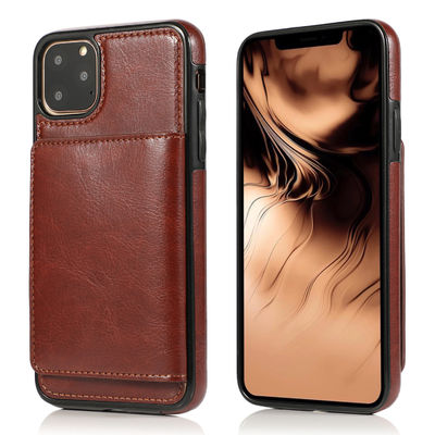 Cassa di cuoio di lusso di cuoio genuina del portafoglio di Iphone delle casse del telefono