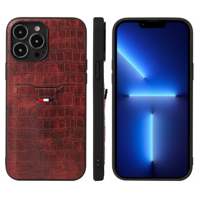 La cassa del telefono del portafoglio ha personalizzato lo stile moderno della cassa di cuoio del telefono