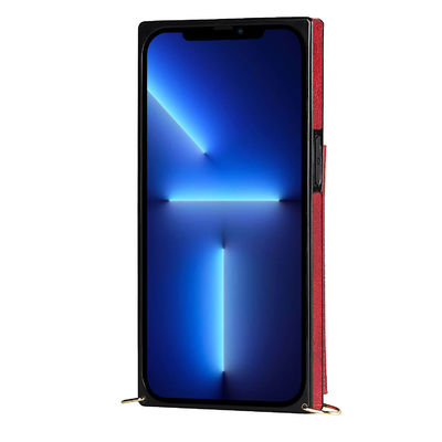 Genuino di lusso antiurto dell'unità di elaborazione Iphone del portafoglio di cuoio senza cuciture della cassa