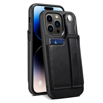 Caso di cuoio di Iphone del telefono della cassa del portafoglio della cassa di cuoio di cuoio del telefono di lusso
