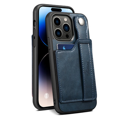 Caso di cuoio di Iphone del telefono della cassa del portafoglio della cassa di cuoio di cuoio del telefono di lusso