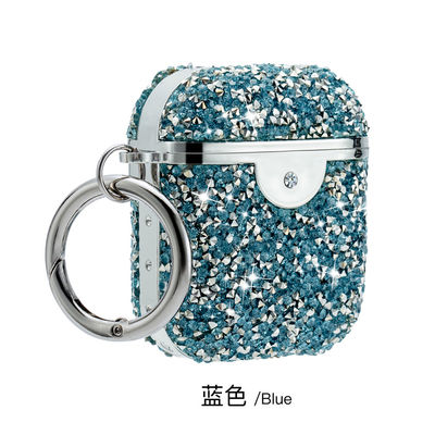 Diamante antiurto di caso di stoccaggio di Earbud del cristallo di rocca della copertura della cassa della cuffia
