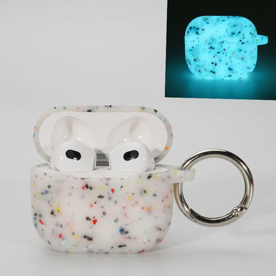Cassa luminosa Airpods del silicone della cuffia della copertura inoffensiva della cassa pro