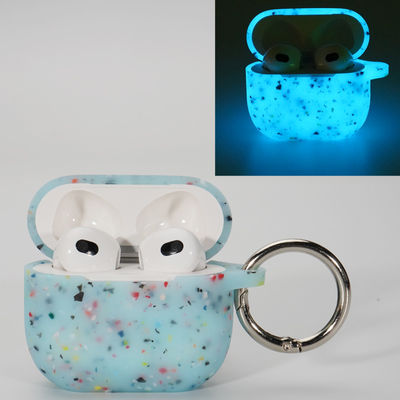 Cassa luminosa Airpods del silicone della cuffia della copertura inoffensiva della cassa pro