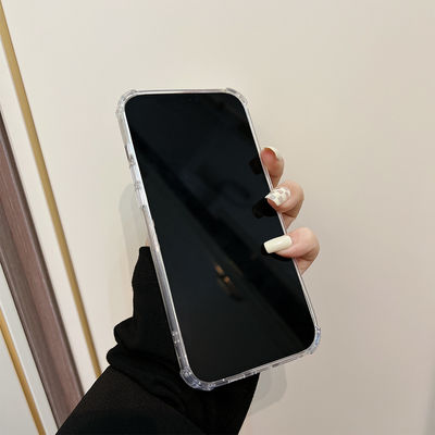 Casse per cellulari in silicone liscia per l' iPhone 8 Protezione materiale trasparente