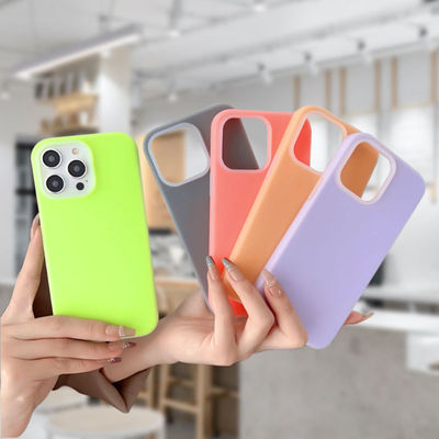 Cassa per telefono in silicone liquido per Apple 14 Promax iPhone 15